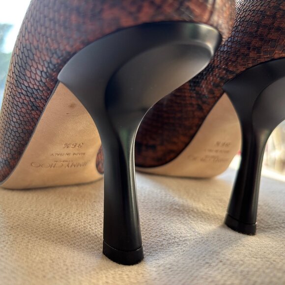*NEW* Jimmy Choo Marcela 85 Snake Print Pumps - US 6 - Picture 9 of 15
